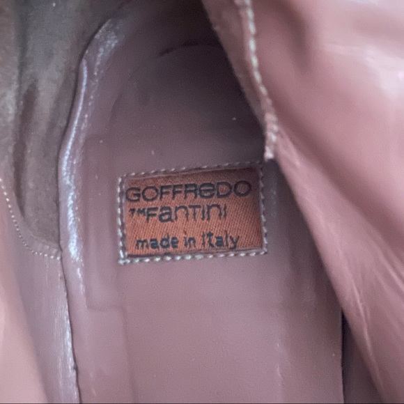 Goffredo Fantini Black Leather Kitten Heel Boots Size 36.5 Made In Italy - Picture 9 of 15